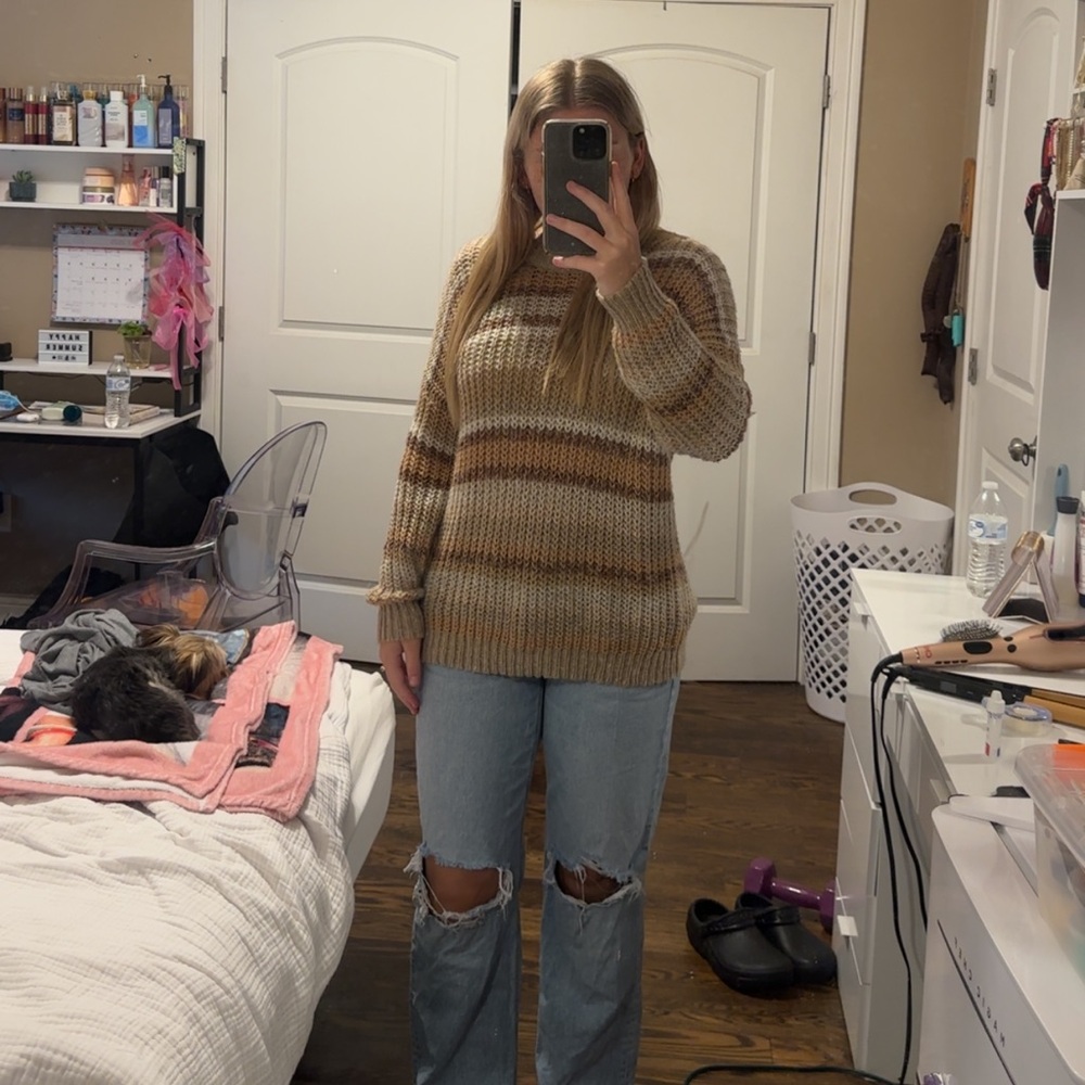 Women’s Striped Sweater (American Eagle)